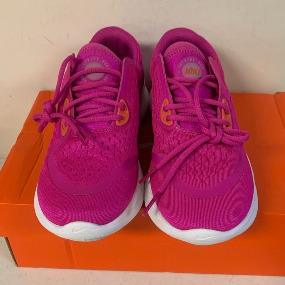 NIKE WOMENS SIZE 5.5 JOYRIDE DUAL RUN RUNNING SHOES, PINK - Picture 3 of 9
